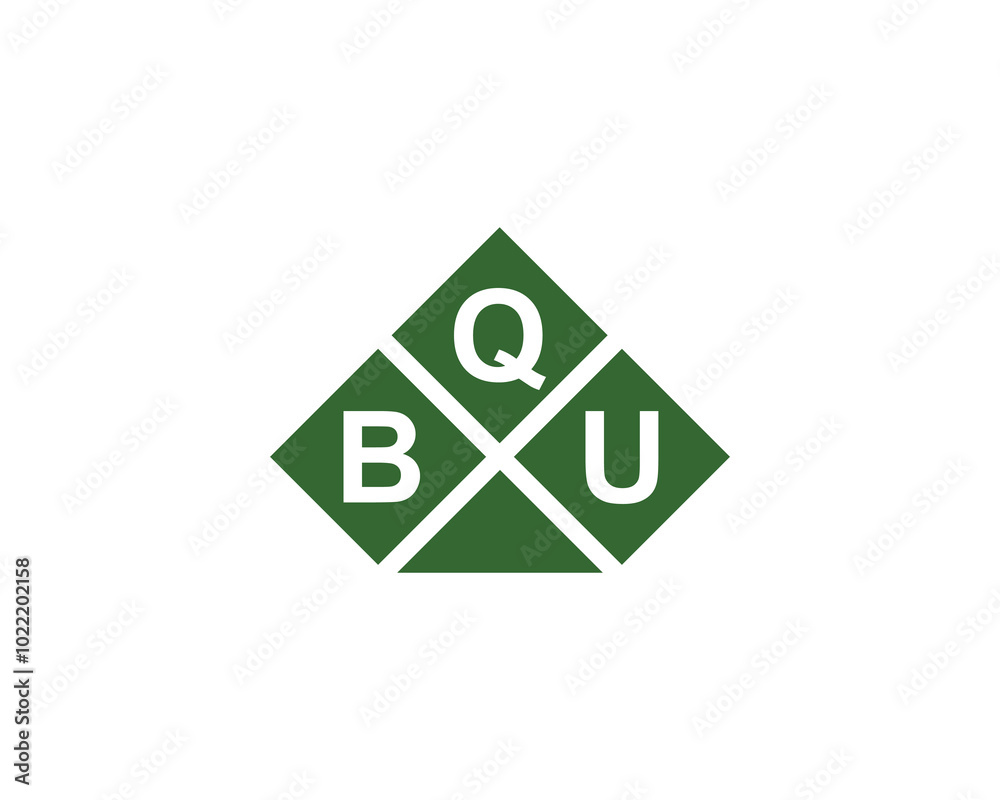 BQU logo design vector template. BQU BQU logo design vector template. BQU