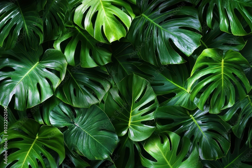 Vibrant Green Leaves in Beautiful Background Vibrant Green Leaves in Beautiful Background