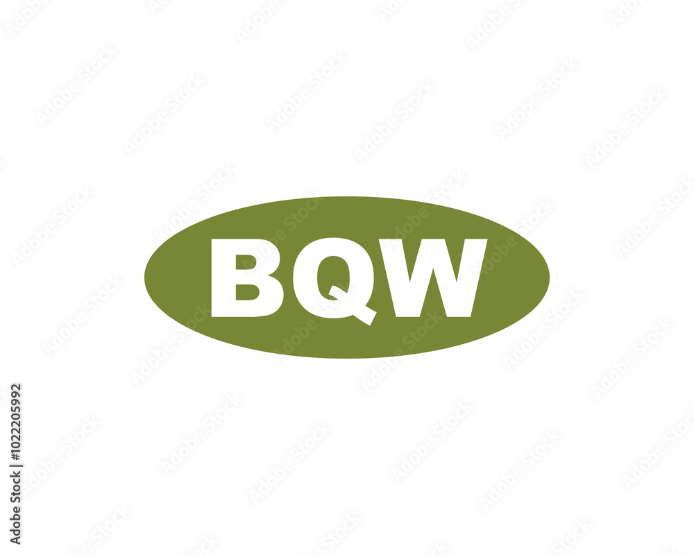BQW logo design vector template. BQW BQW logo design vector template. BQW