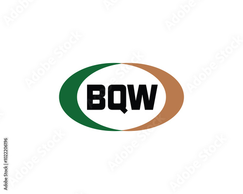 BQW logo design vector template. BQW