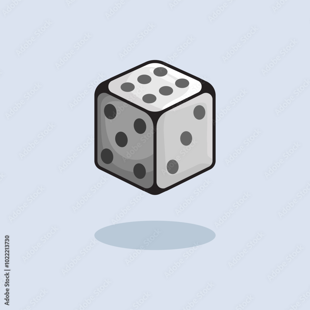 Vector illustration Dice Cube. Vector Casino Dice. Casino Dice Cube Vector Cartoon design illustration and icon for website, digital and print Vector illustration Dice Cube. Vector Casino Dice. Casino Dice Cube Vector Cartoon design illustration and icon for website, digital and print
