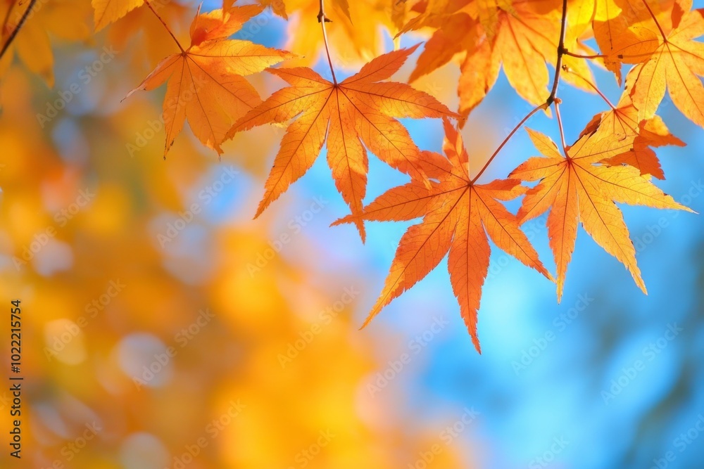 Fallen Leaves Season Background created with Generative AI Fallen Leaves Season Background created with Generative AI