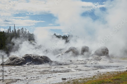 Yellowstone's Upper Geyser Basin, home to Old Faithful and more