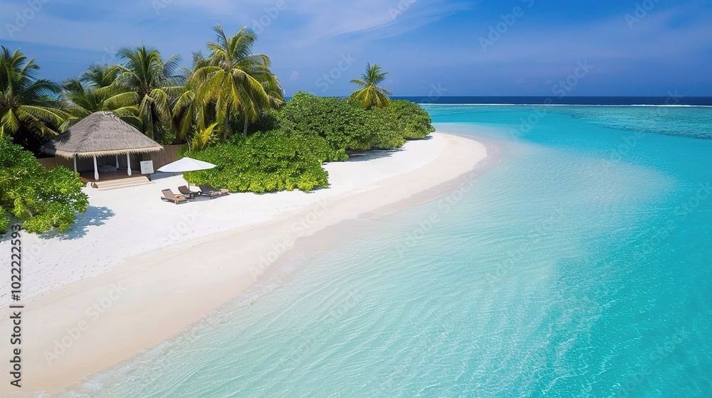 Beautiful Beach Background - a captivating and serene visual. The beautiful beach backdrop creates an enchanting and relaxing scene Beautiful Beach Background - a captivating and serene visual. The beautiful beach backdrop creates an enchanting and relaxing scene