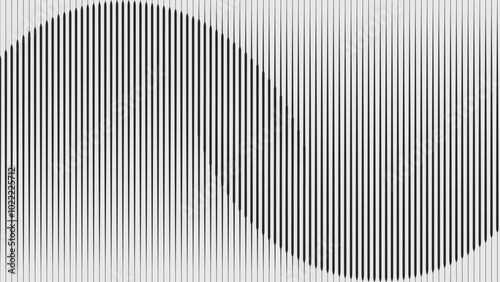 Abstract op art background made from black and white lines