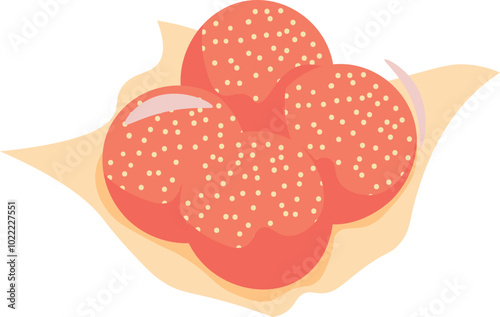 banh cam Vietnam Food Illustration