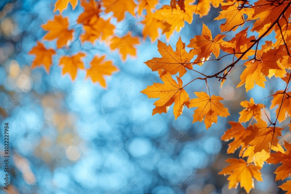 Fallen Leaves Season Background created with Generative AI Fallen Leaves Season Background created with Generative AI