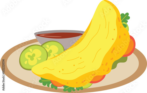Vietnam Food Illustration