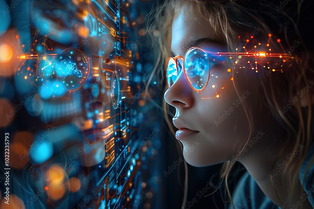 high-tech educational platform using ai learning paths technology virtual tutors students high-tech educational platform using ai learning paths technology virtual tutors students