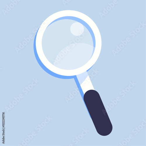 Magnifying glass search isolated icon