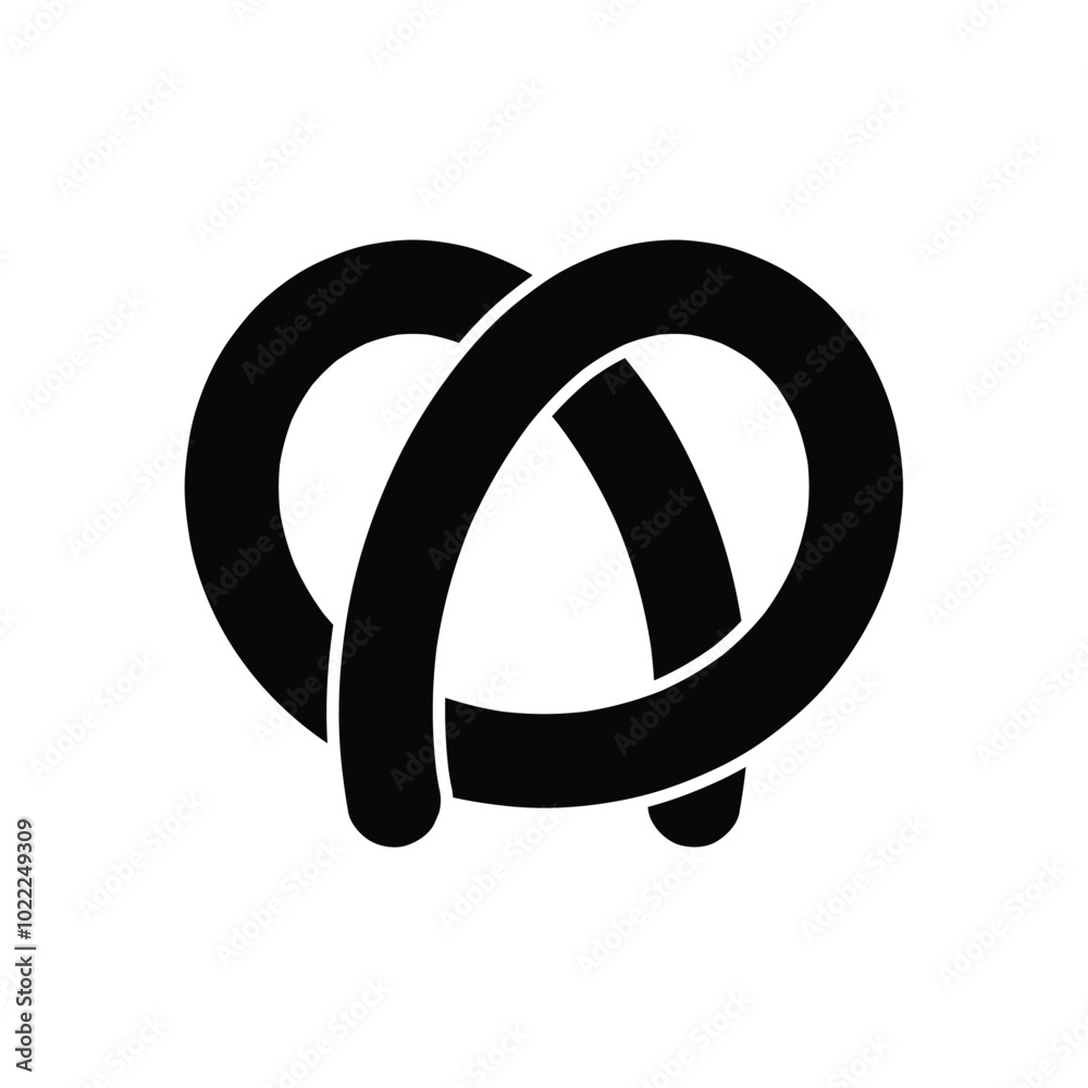 pretzel vector icon vector design illustration pretzel vector icon vector design illustration