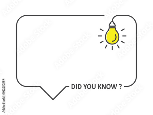 did you know bubble text bulb 