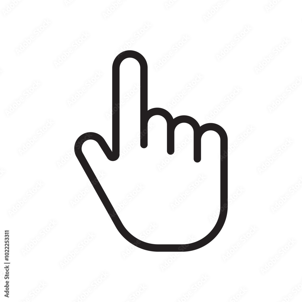 vectors tap finger icon outline vector design illustration vectors tap finger icon outline vector design illustration