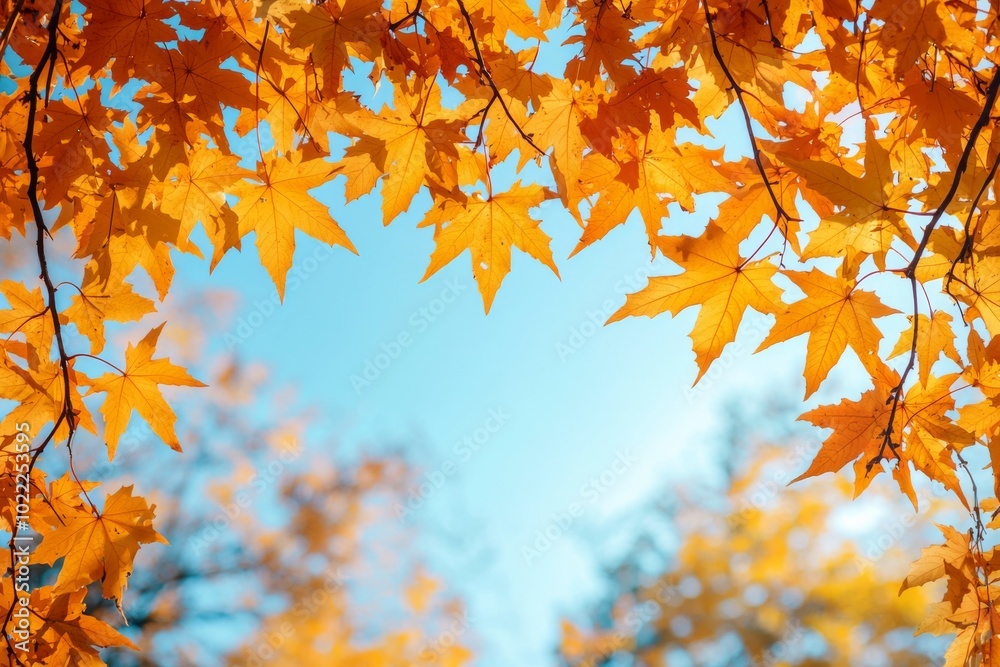 Fallen Leaves Season Background created with Generative AI Fallen Leaves Season Background created with Generative AI