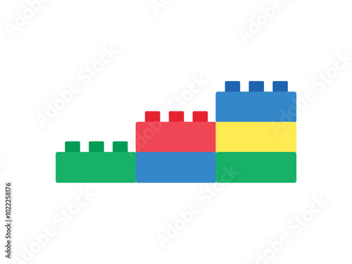 building block vector design illustration
