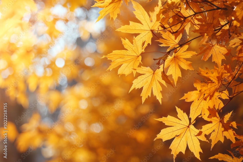 Fallen Leaves Season Background created with Generative AI Fallen Leaves Season Background created with Generative AI