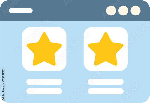 Website page is showing a customer feedback section with a star rating system