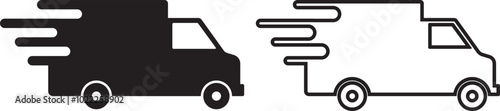 fast car symbol fast delivery icon