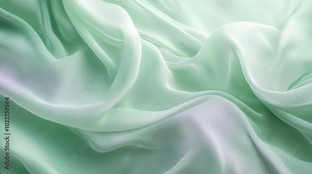 Soft Green Silk Fabric Background Texture Soft Green Silk Fabric Background Texture