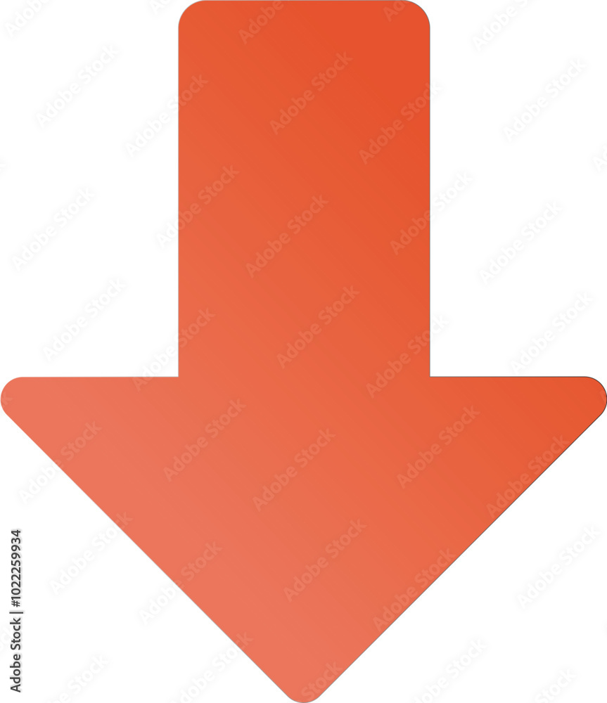 red down arrow icon