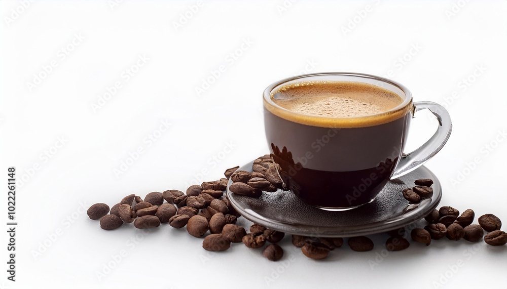 Coffee on white background isolated. Beverage. Drink.