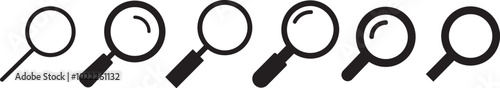 magnifying glass icon collection