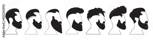 black and white pictures of bearded men