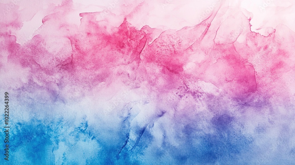 Soft Abstract Watercolor Background in Pink and Blue Soft Abstract Watercolor Background in Pink and Blue
