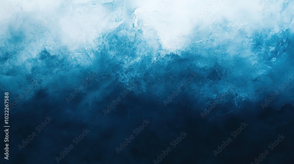 Obraz premium Serene Abstract Blue Ocean Wave Background