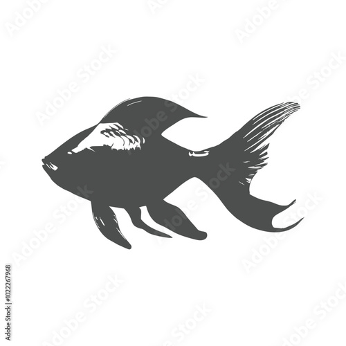 goldfish silhouette