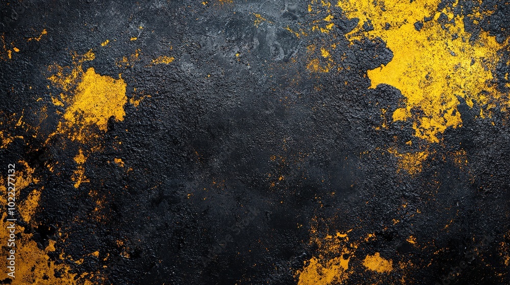 Abstract Black and Yellow Texture for Background Use Abstract Black and Yellow Texture for Background Use