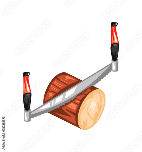 two handed saw woodcutter tool industry