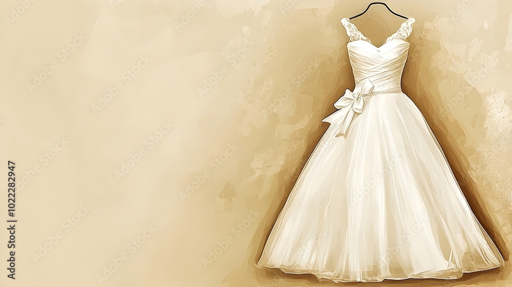 Captivating Minimalist White Satin Wedding Dress with Sleek Modern Silhouette and Simple Yet Elegant Design Isolated on a Soft Background Captivating Minimalist White Satin Wedding Dress with Sleek Modern Silhouette and Simple Yet Elegant Design Isolated on a Soft Background
