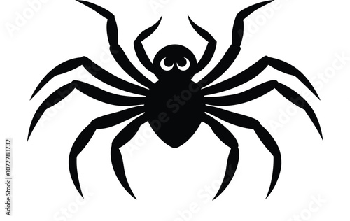 Wallpaper Mural Halloween-spider-silhouette--vector-illustration and Clipart Line Art for Creative Designs Torontodigital.ca