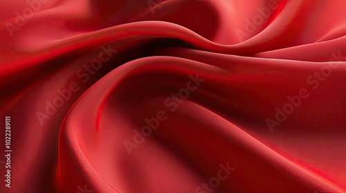 A red fabric texture with visible fibers and a soft, luxurious feel, perfect for textile or interior design concepts.