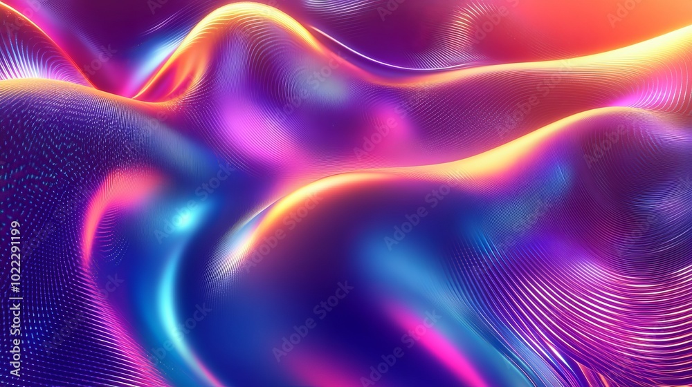 Abstract Waves of Colorful Light and Motion Abstract Waves of Colorful Light and Motion