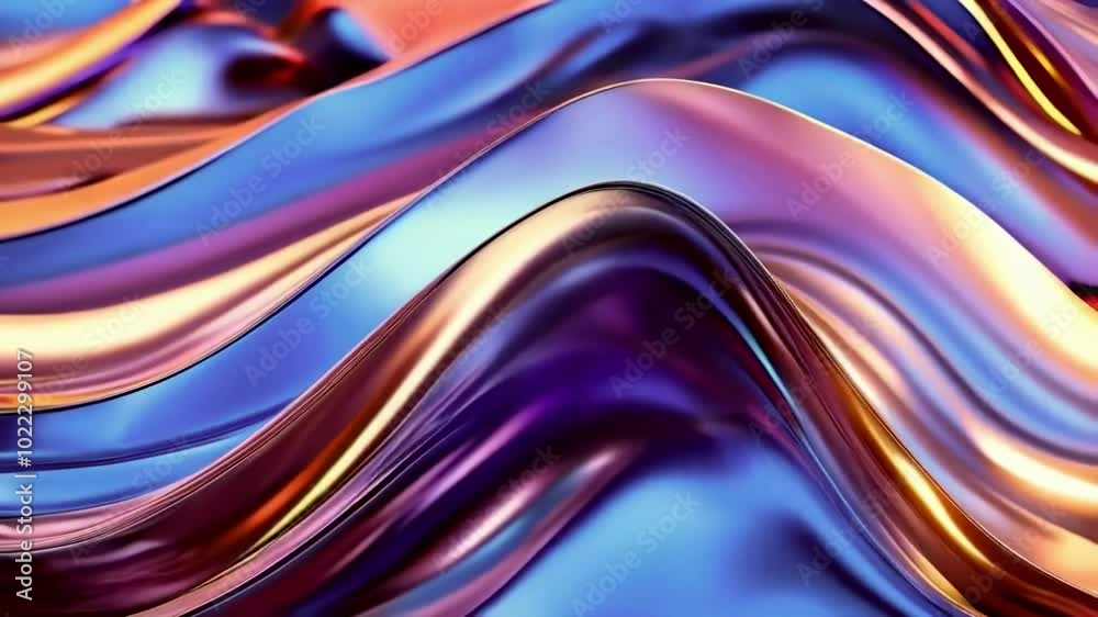Modern Metallic Color Wave 4K Modern Metallic Color Wave 4K