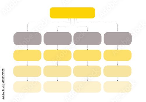 Infographic, Flowchart, Workflow, diagram, organization chart, vector illustration.