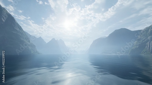 Serene Mountain Reflection on Calm Water