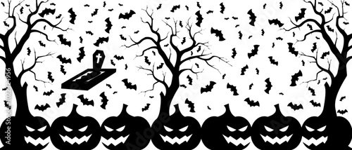 halloween night scary desdign vector background photo