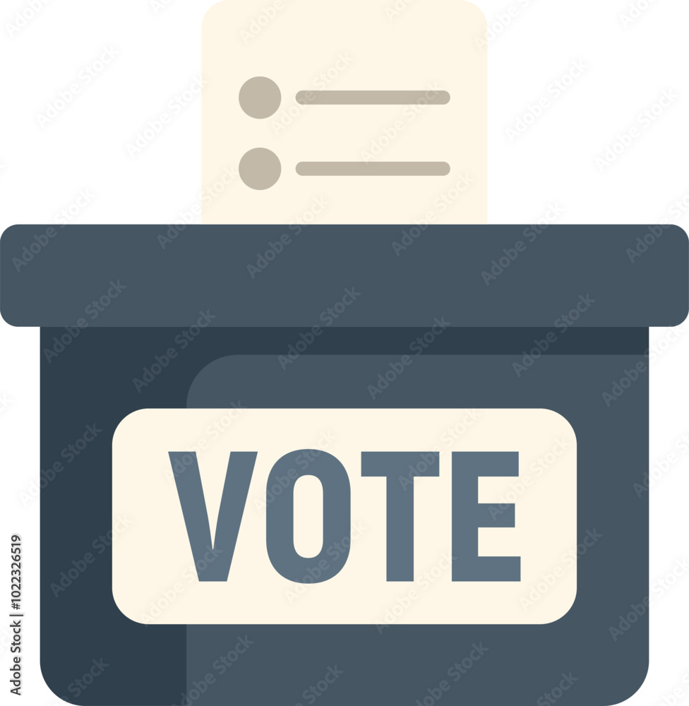 Ballot box accepting a vote being cast in an election Ballot box accepting a vote being cast in an election