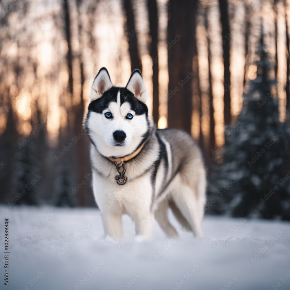 Siberian Husky Dog Closeup Siberian Husky Dog Closeup