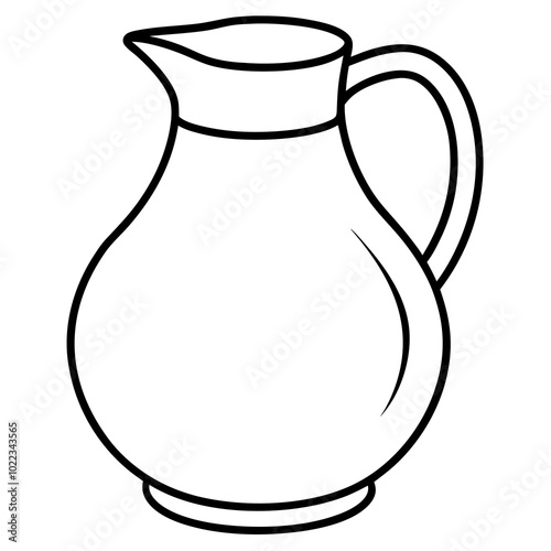 water jug  line art
