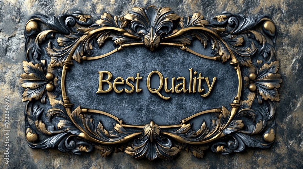 Product highlight: display featuring text best quality as a stamp of ...