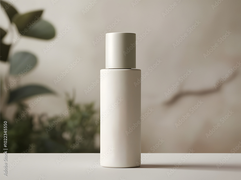 illustration of a cosmetic bottle mock up design isolated on natural background illustration of a cosmetic bottle mock up design isolated on natural background