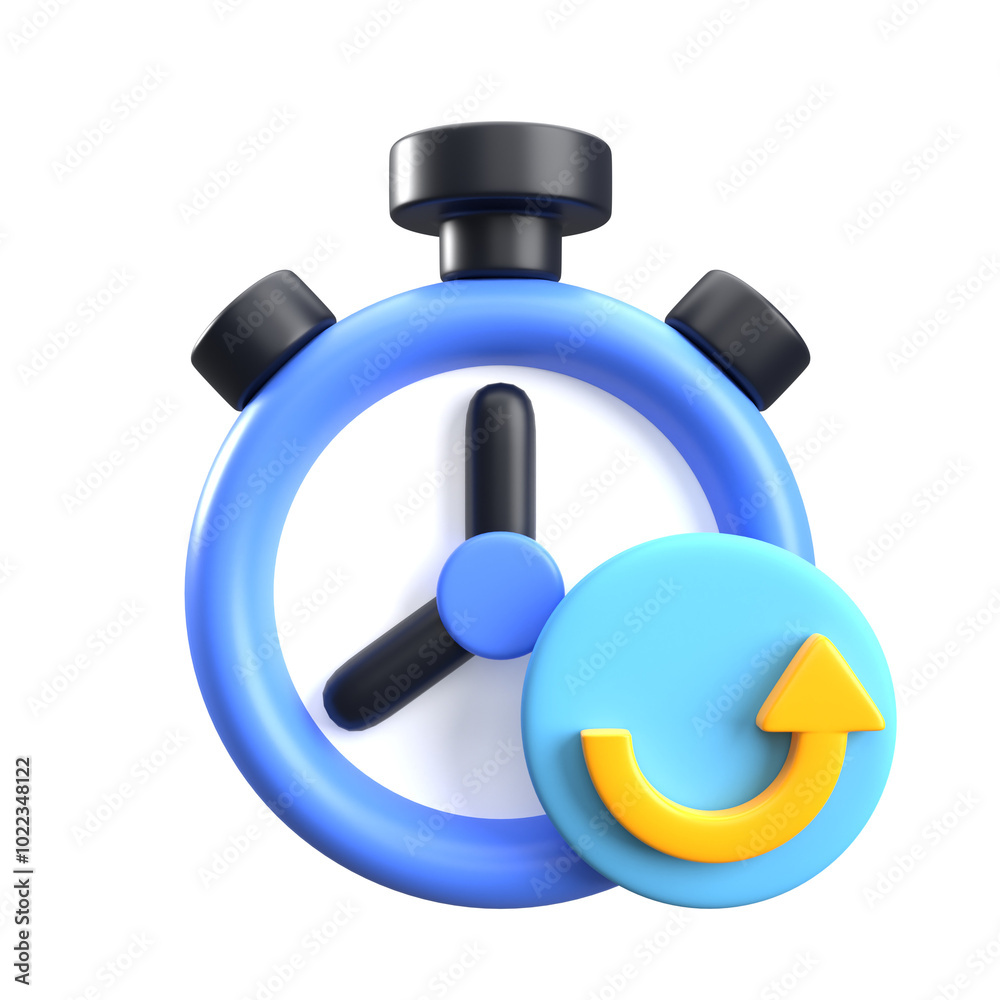 3D Gain Time Illustration 3D Gain Time Illustration