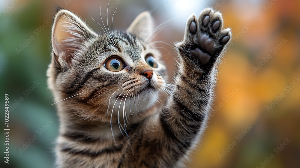 Fototapeta premium close up portrait of a cat