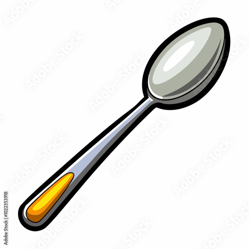 spoon vector illustration on white background
