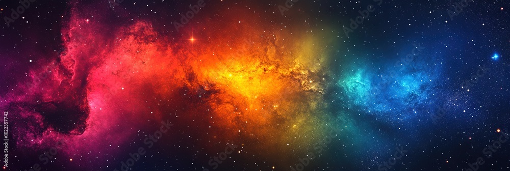 Naklejka premium colorful astronomy concept with copy space