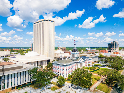 The Florida State Capitol Building and The Florida Historic Capitol Museum in Tallahassee, FL.